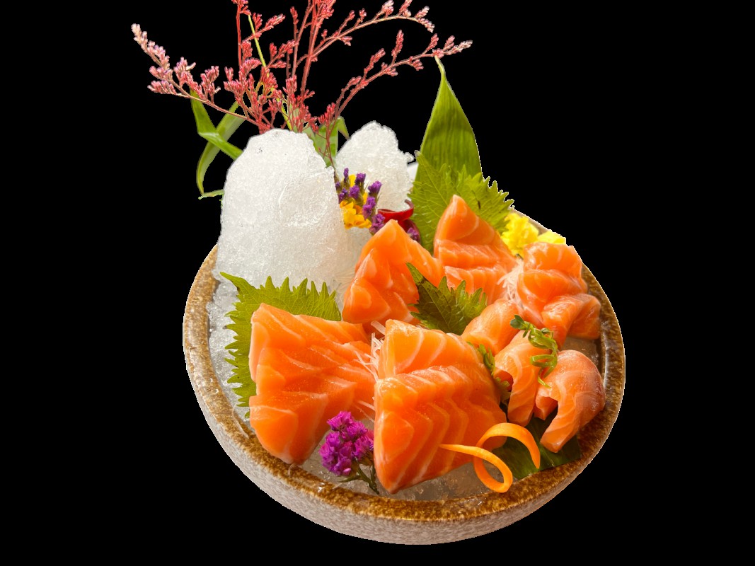 B04. Cá hồi sống 18miếng Sa-mon sashimi 18